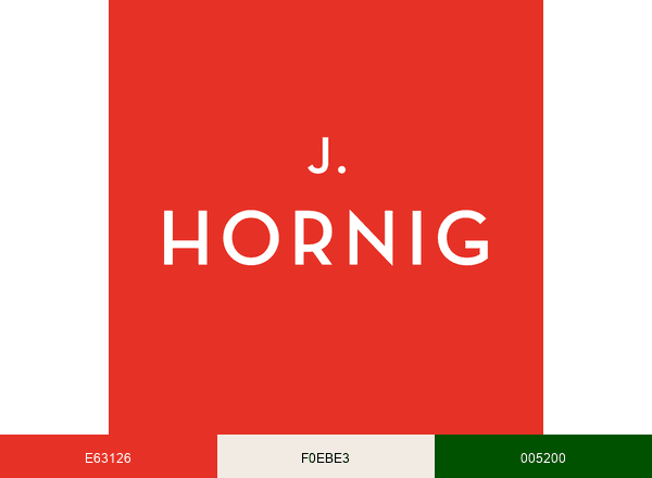 J Hornig brand color palette