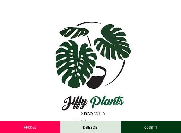 Jiffy Plants brand color palette