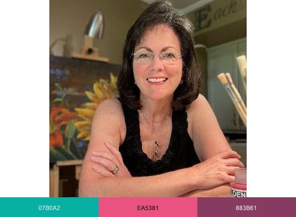 Jan M. Saunders brand color palette