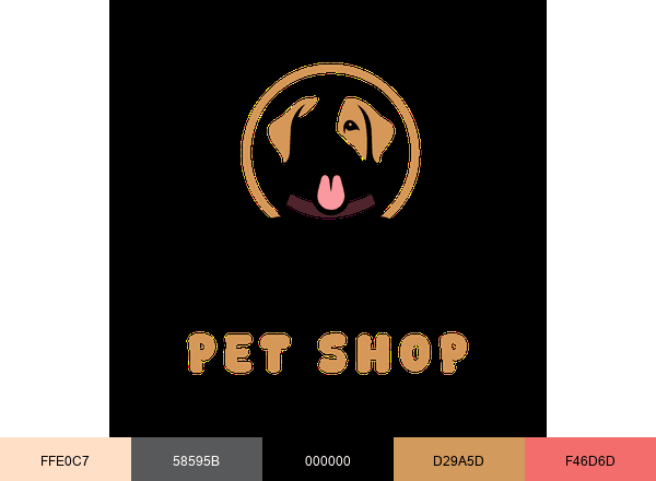 Joey Pet World brand color palette