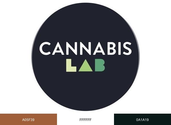 Cannabis LAB brand color palette