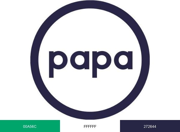Papa brand color palette