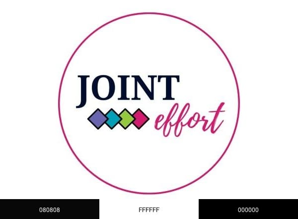 Joint Effort Movement Center brand color palette