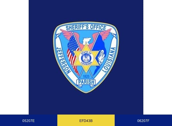 Jefferson Parish Sheriff’s Office brand color palette