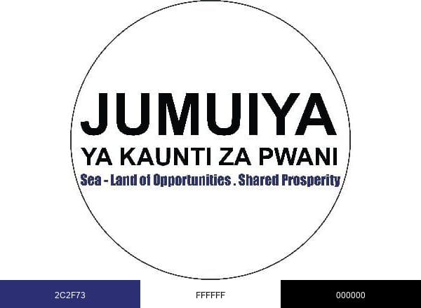 Jumuiya ya Kaunti za Pwani brand color palette