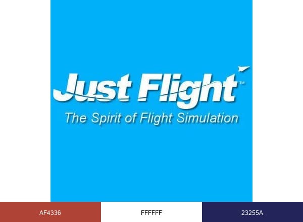 Just Flight brand color palette