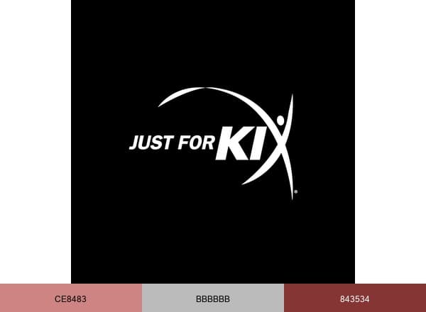 Just For Kix brand color palette