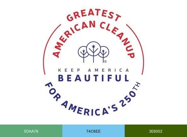 Keep America Beautiful brand color palette