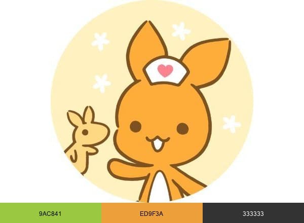 看護Roo!公式 brand color palette