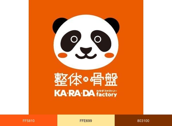 カラダファクトリー brand color palette