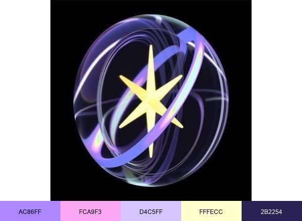 KATSEYE brand color palette