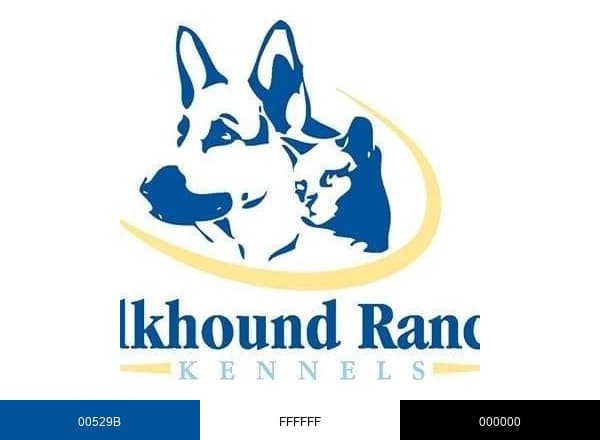 Elkhound Ranch Kennels brand color palette