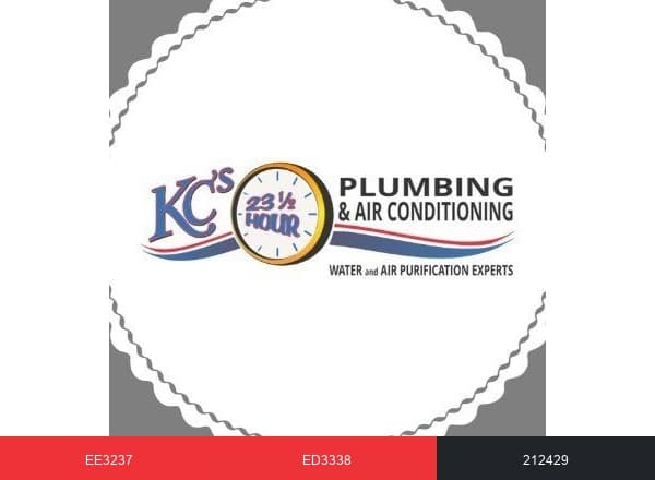 KC's 23 ½ Hour Plumbing & Air Conditioning brand color palette