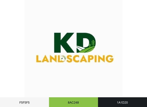 KD Landscaping Albany brand color palette