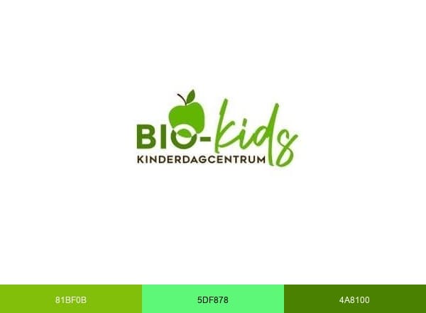 KDV Biokids brand color palette