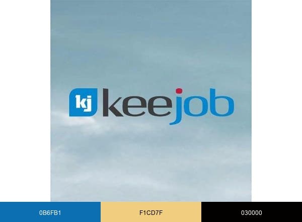 Keejob.com brand color palette