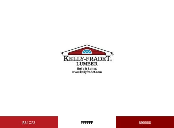 Kelly-Fradet Lumber brand color palette