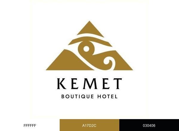 Kemet Boutique Hotel brand color palette