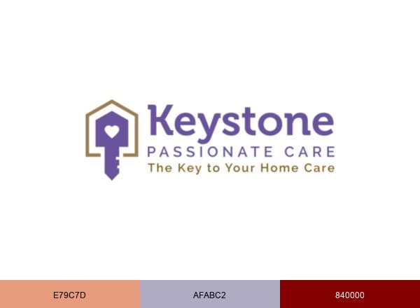 Keystone Passionate Care brand color palette