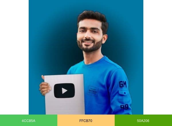 Kishan Ahir brand color palette
