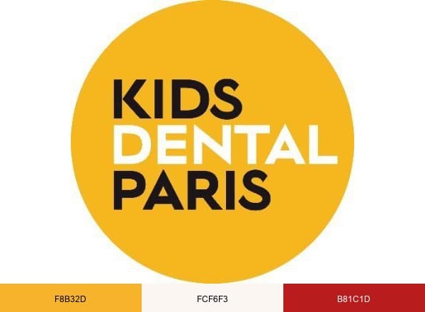 Kids Dental Paris brand color palette