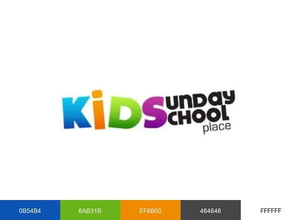Children's Ministry brand color palette