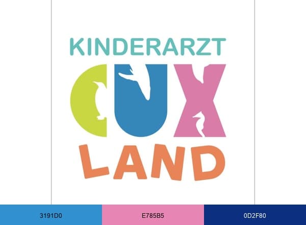 Kinderarzt Cuxland brand color palette