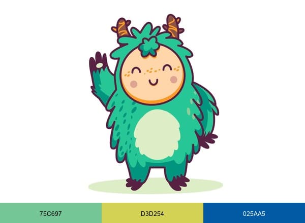 Kindercentrum vzw brand color palette