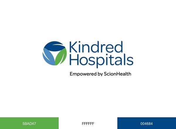 Kindred Hospitals brand color palette