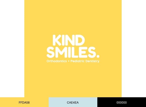 KIND SMILES Orthodontics & Pediatric Dentistry brand color palette
