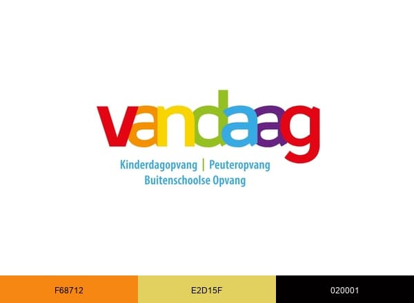 Vandaag Kinderopvang brand color palette