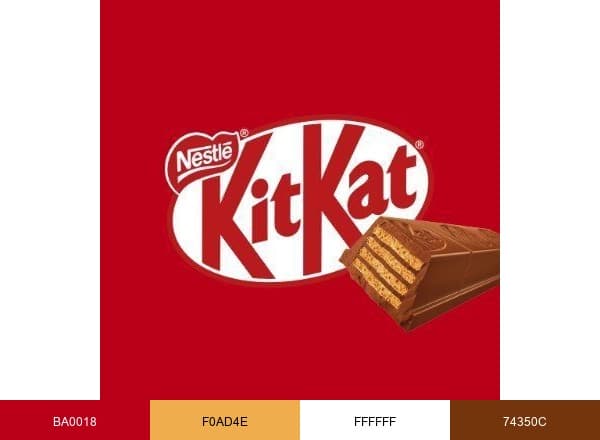 KitKat brand color palette