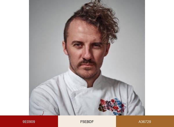 Yevhen Klopotenko brand color palette