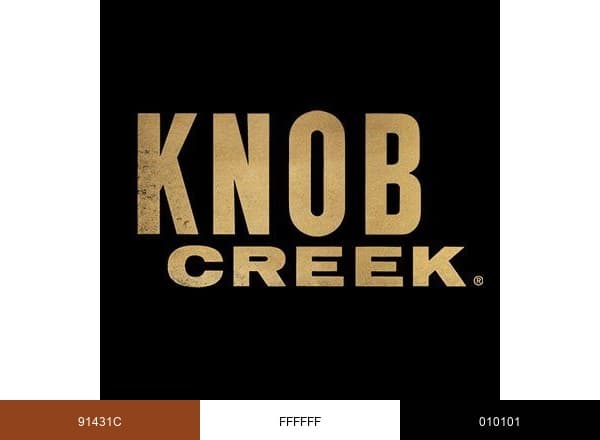 Knob Creek brand color palette