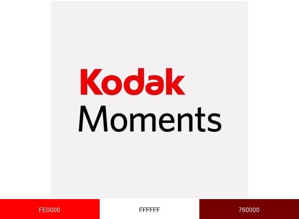 Kodak Moments brand color palette