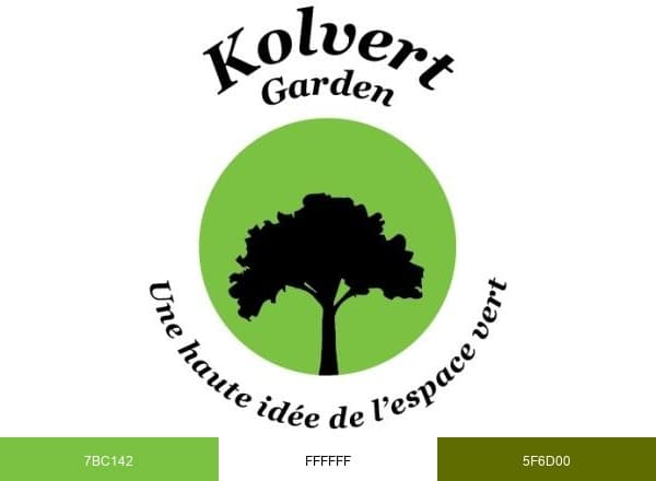Kolvert Garden brand color palette