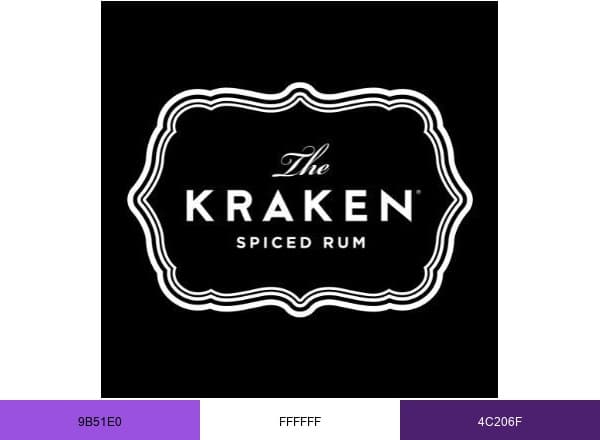 The Kraken Rum brand color palette