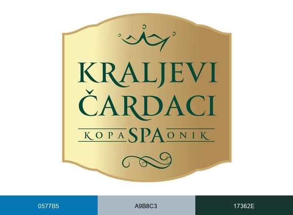 Kraljevi Čardaci SPA brand color palette