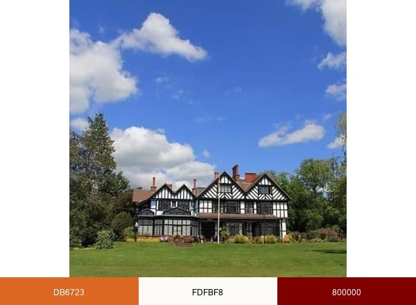 Bhaktivedanta Manor brand color palette