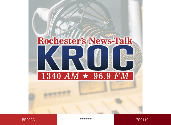 KROC News brand color palette