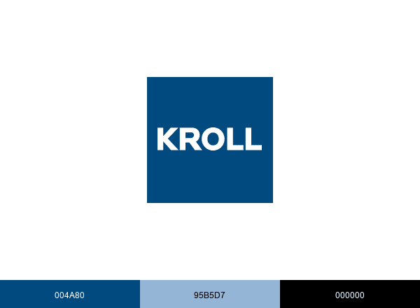 Kroll International brand color palette