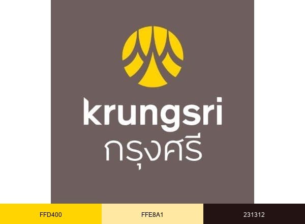 Krungsri brand color palette