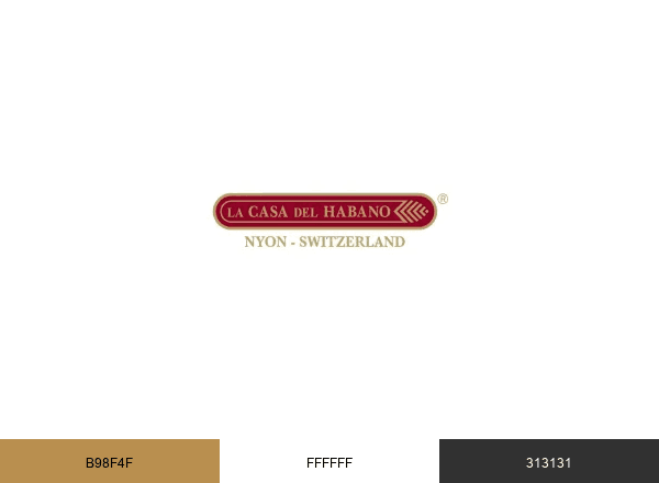La Casa Del Habano Nyon brand color palette