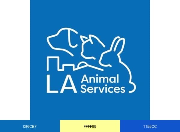 LA Animal Services brand color palette