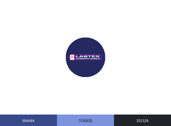 Labtex Scientific World brand color palette