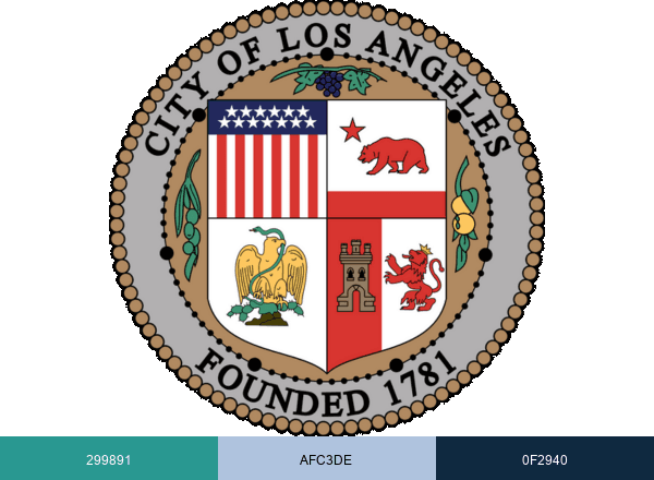 City of Los Angeles brand color palette