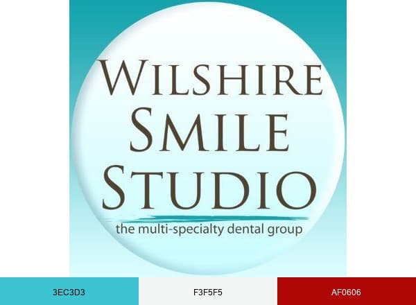 Wilshire Smile Studio brand color palette