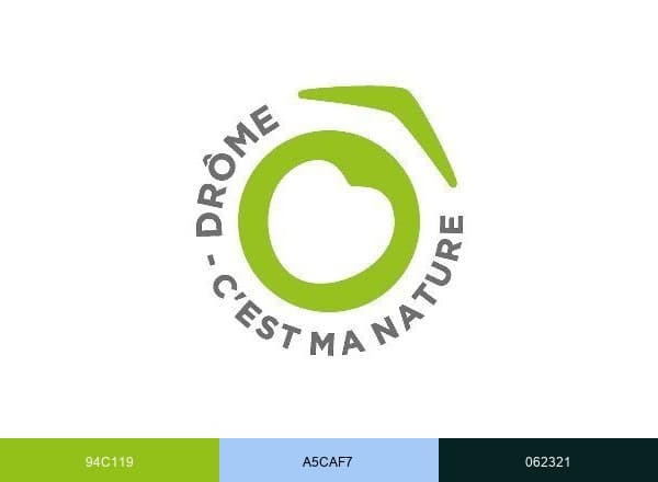 Drôme C'est ma nature brand color palette