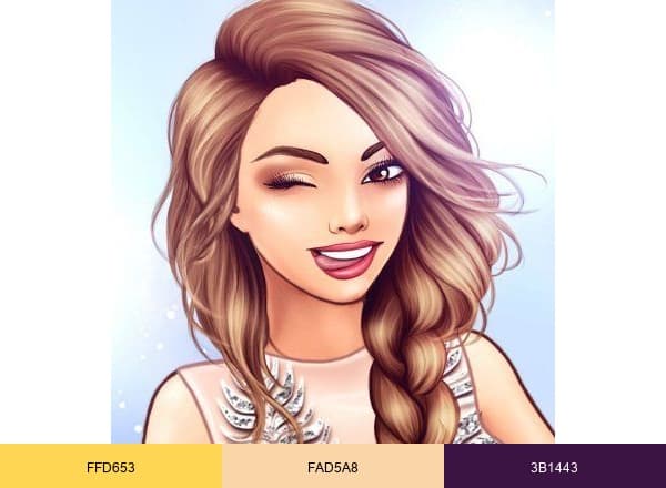 Lady Popular Fashion Arena brand color palette