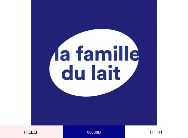 La Famille du lait brand color palette